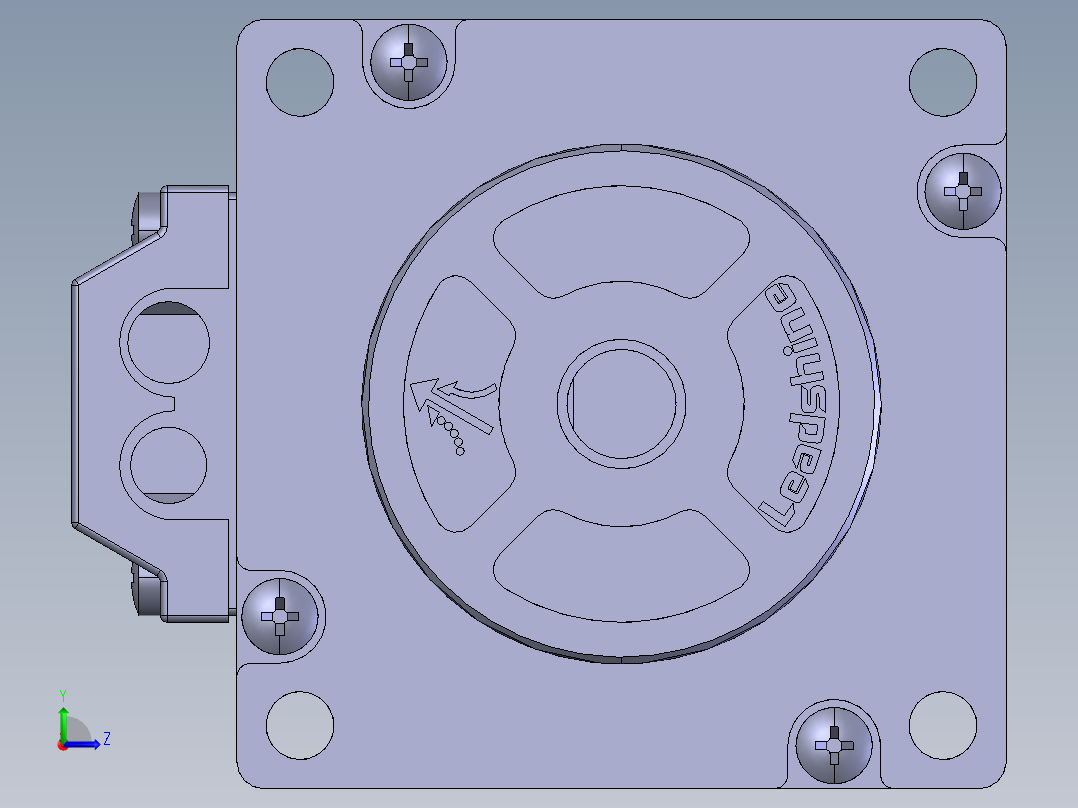 火星机器人车左视图