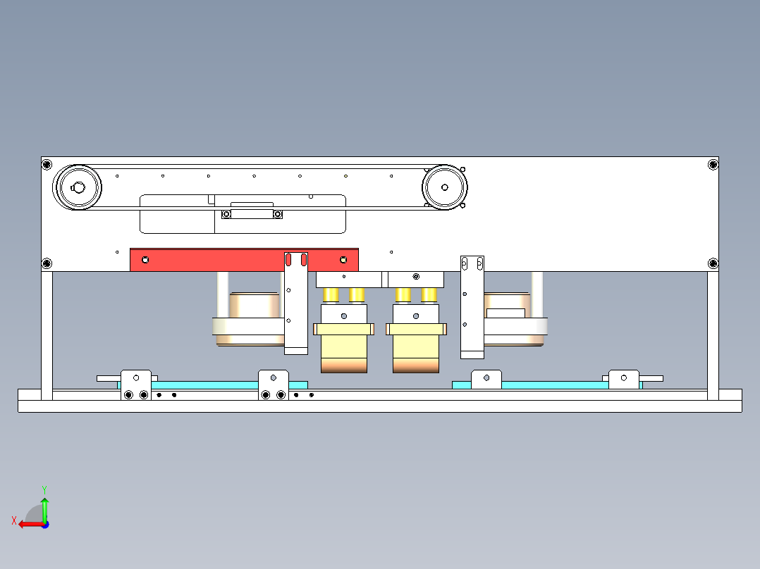 伺服移印机构设计后视图