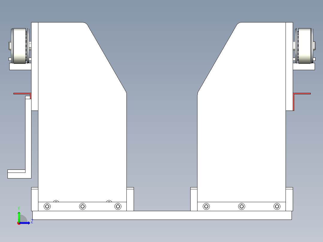伺服移印机构设计左视图