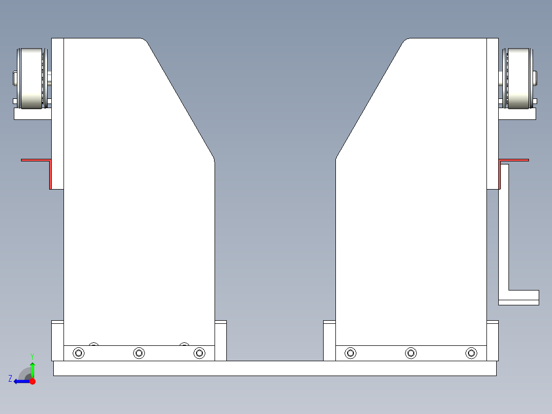 伺服移印机构设计右视图