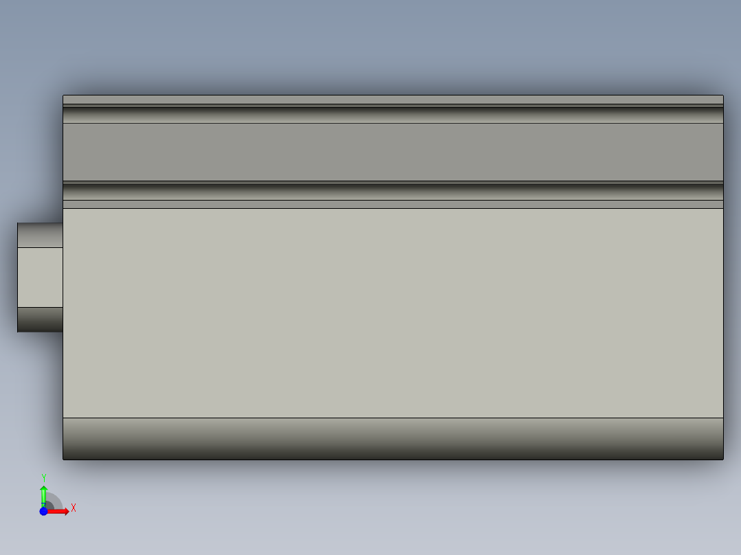 CDQ2A25-40DZ-M9BL前视图