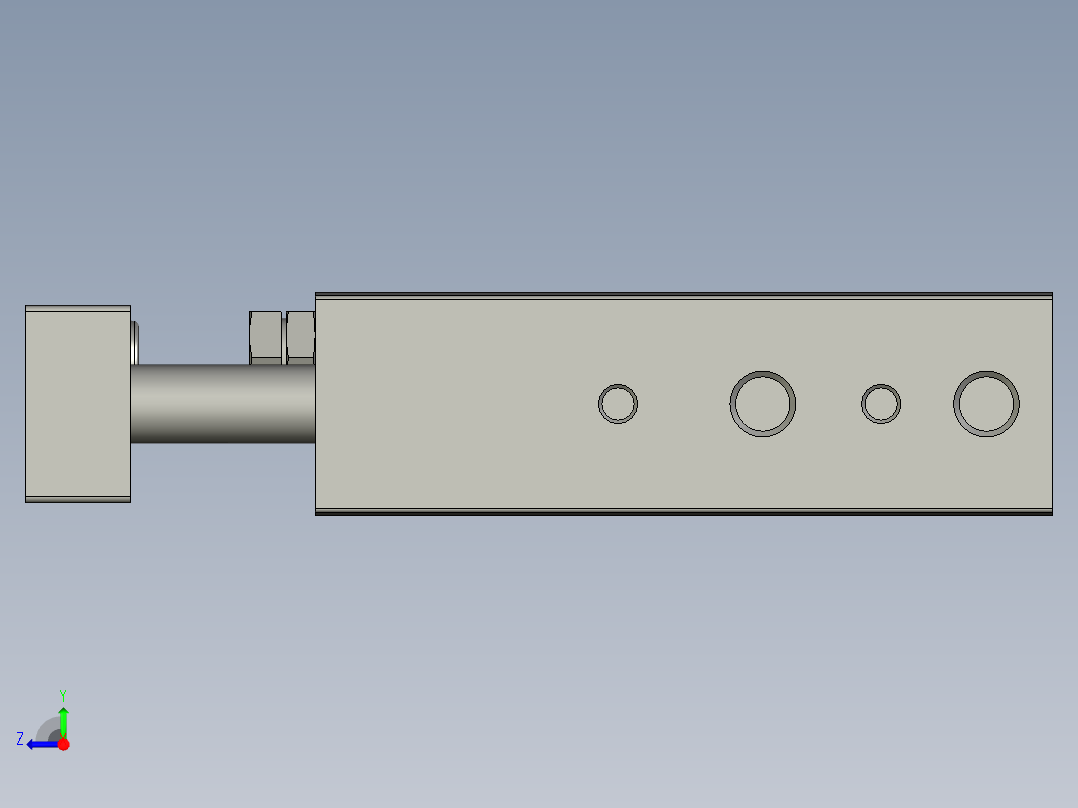 双轴气缸DGTZ-GF-10-10-P-AFESTO右视图