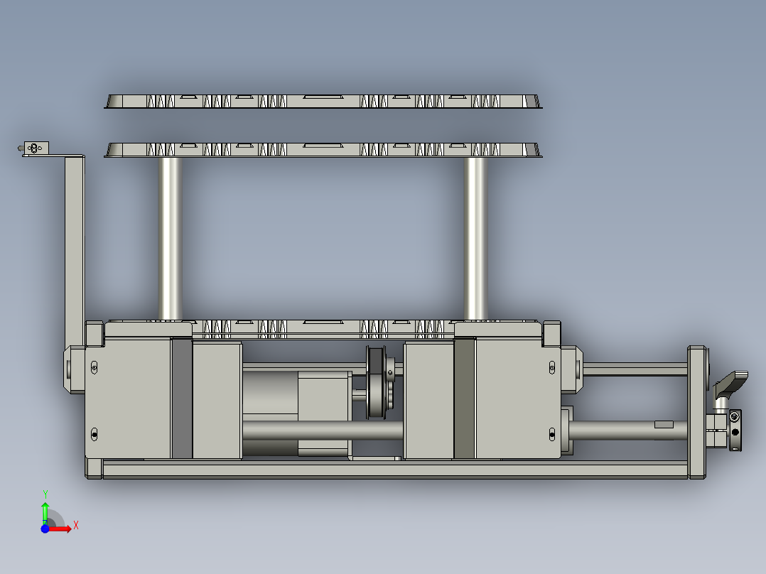 进料组件前视图