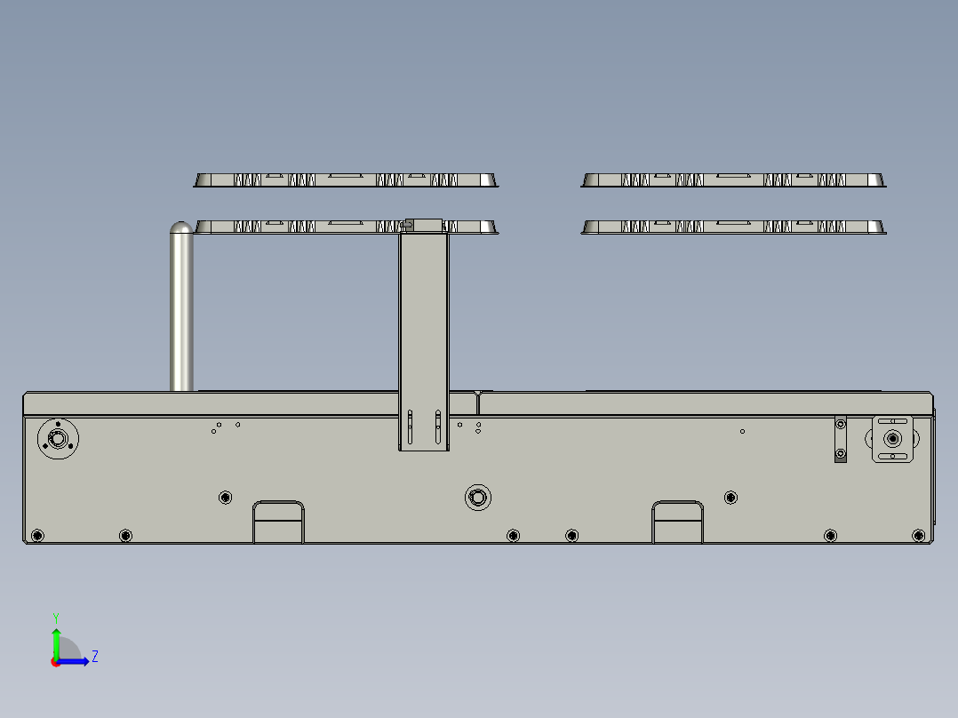 进料组件左视图