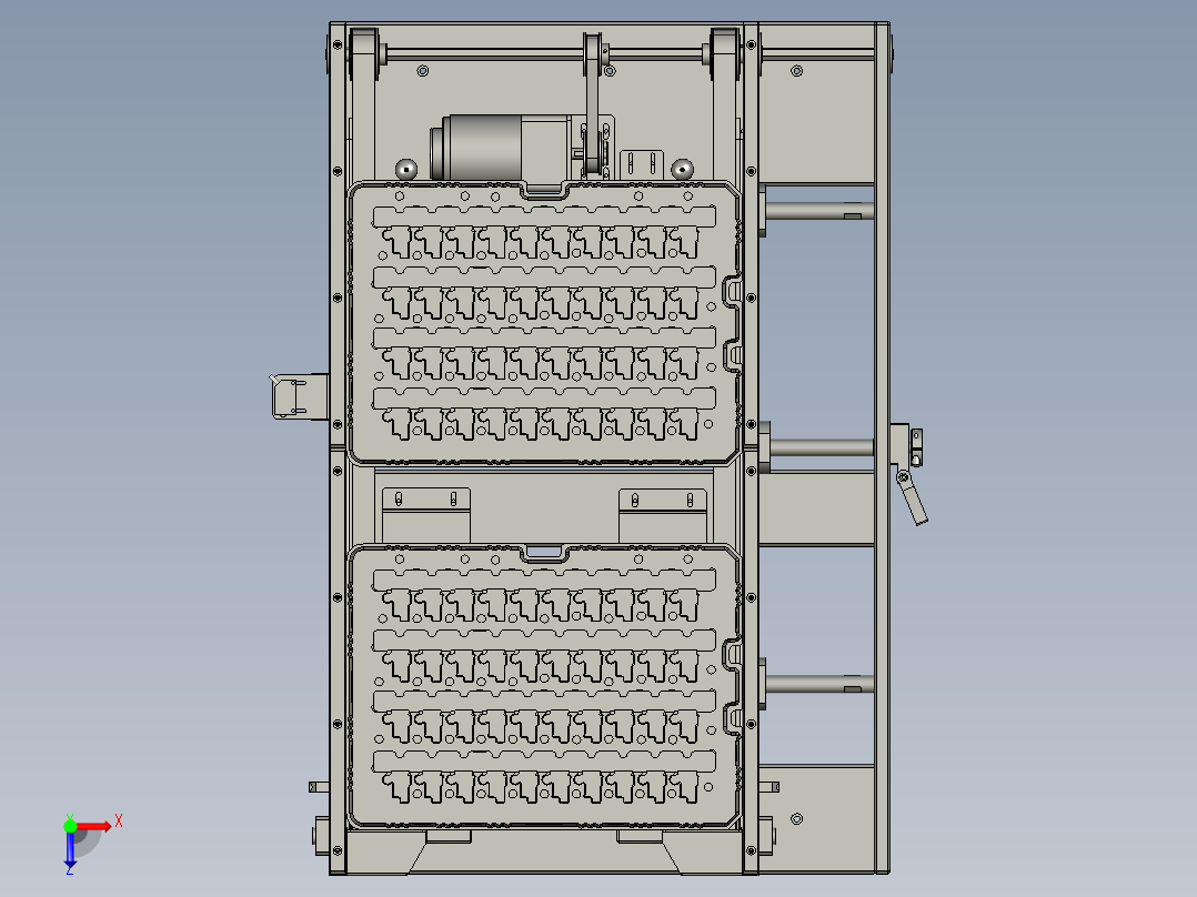 进料组件俯视图