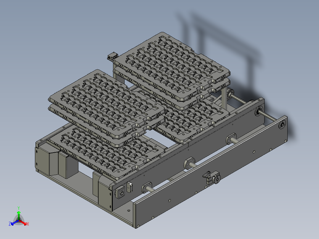 进料组件正等轴测图