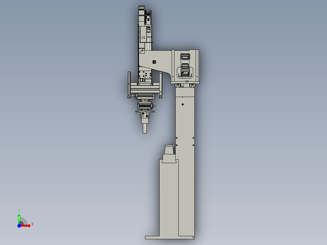 上料机械手部分前视图
