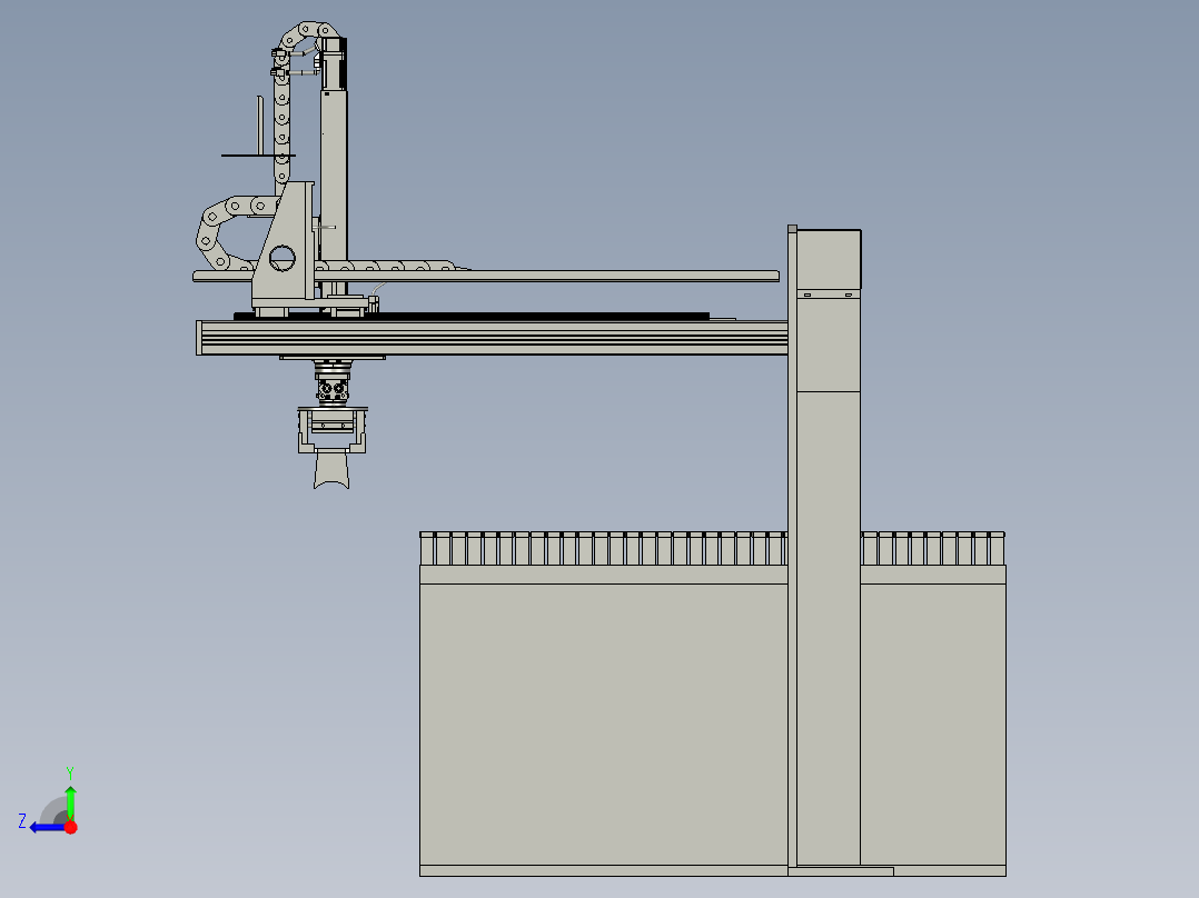 上料机械手部分右视图