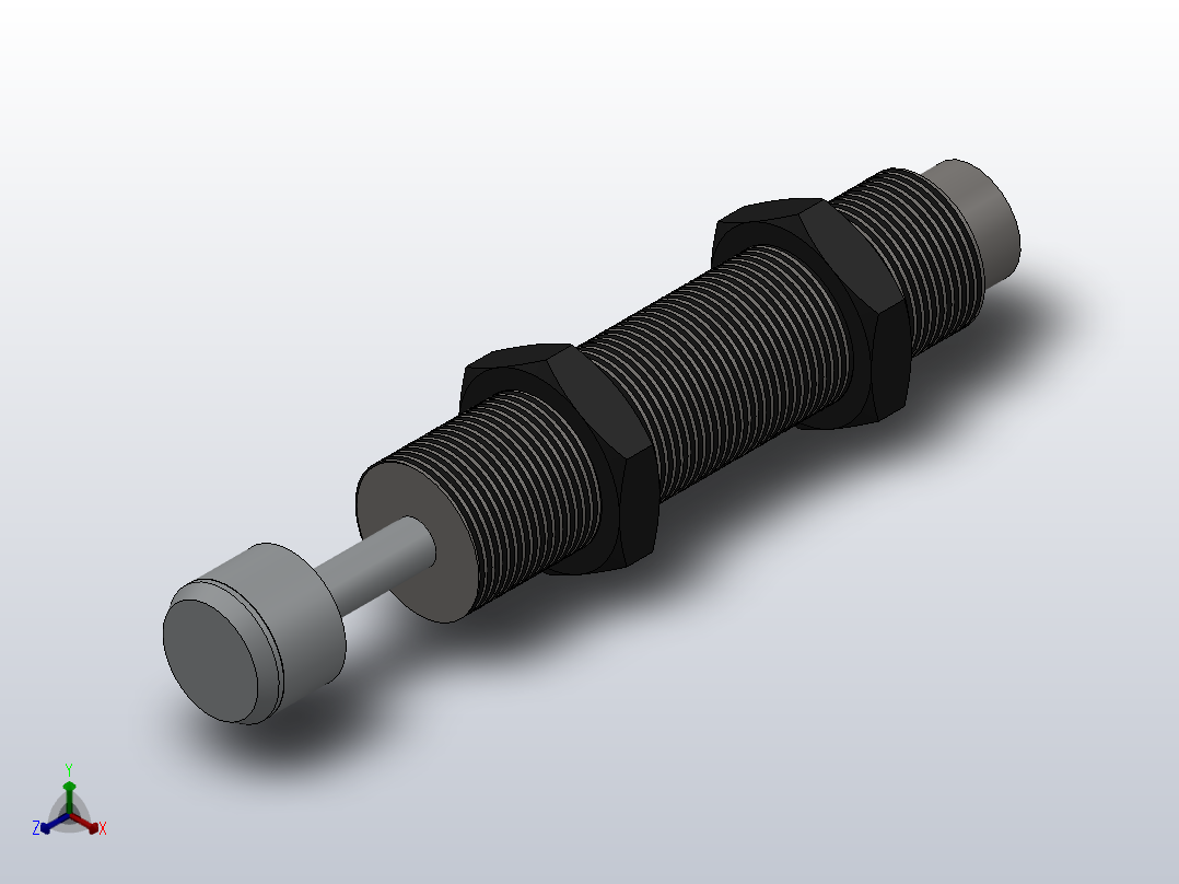 HAC系列油压缓冲器[HAC-2525-1]主视图