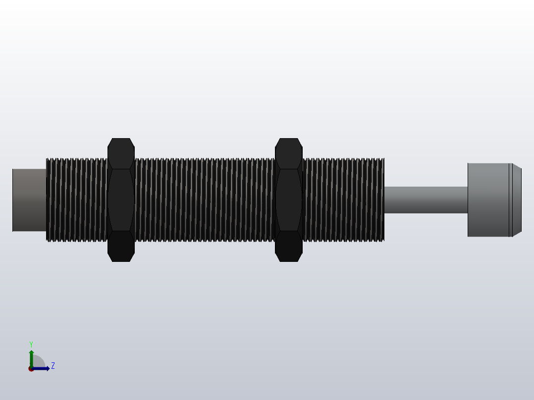 HAC系列油压缓冲器[HAC-2525-1]左视图