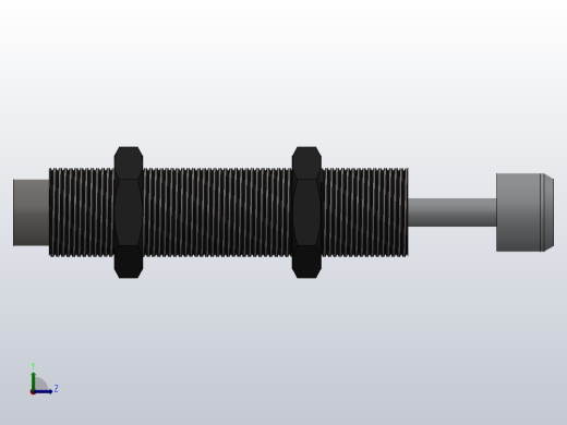 HAC系列油压缓冲器[HAC-2525-1]左视缩略图