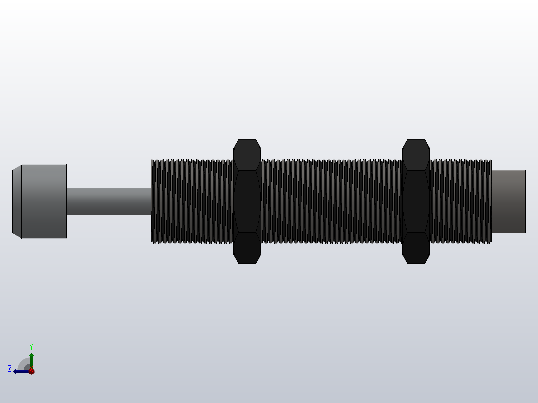 HAC系列油压缓冲器[HAC-2525-1]右视图