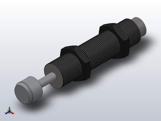 HAC系列油压缓冲器[HAC-2525-1]正等轴测缩略图