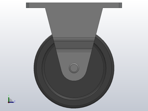 Z07-02-040-375B轻型轮[Z07-02-032-375B]脚轮左视缩略图
