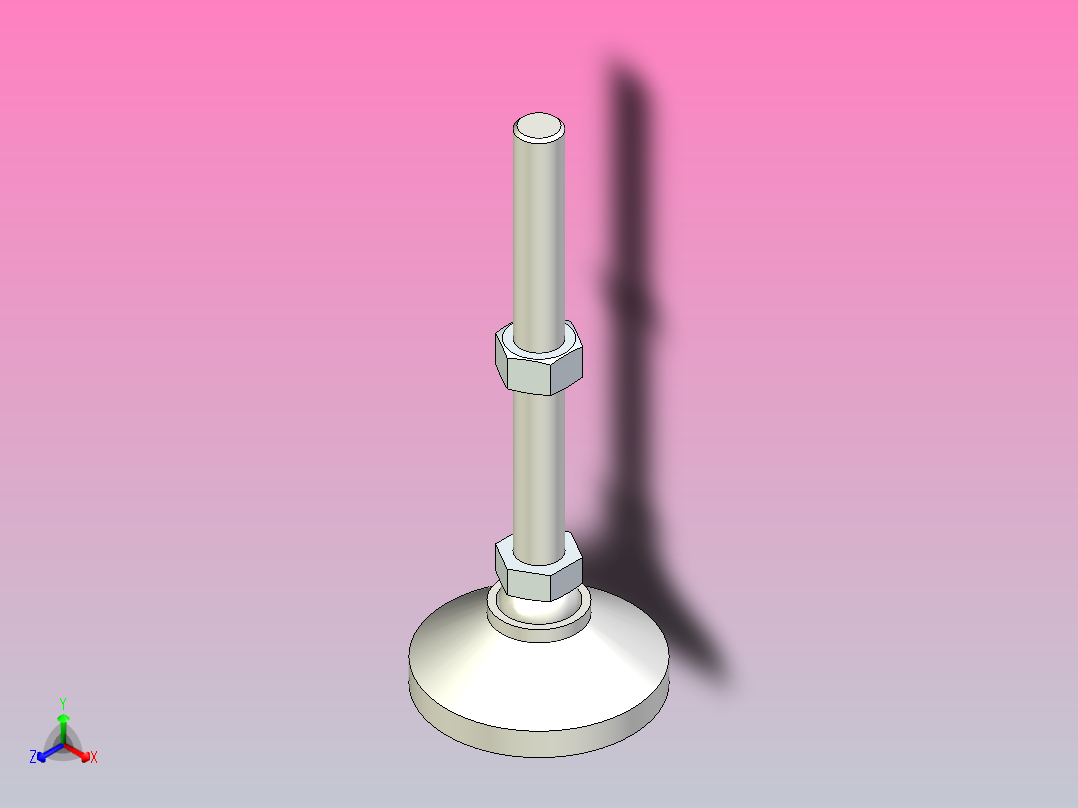 脚杯WAG71-D100-M20-L200主视图