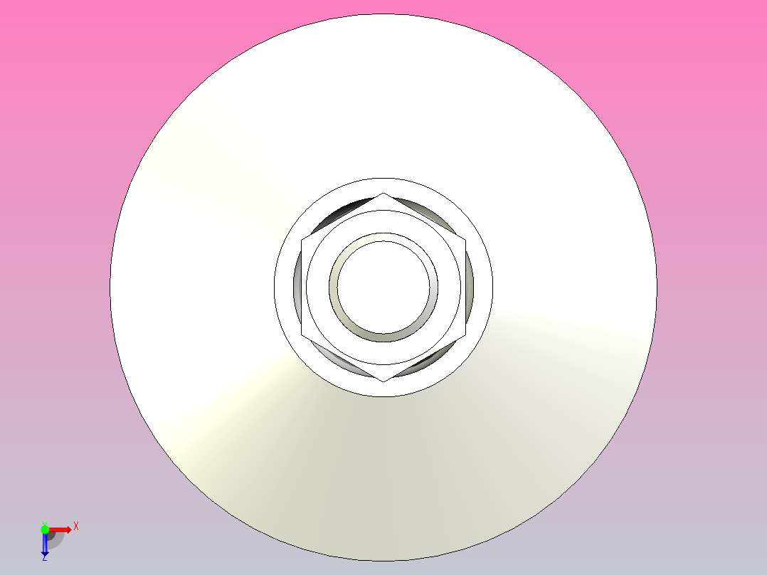 脚杯WAG71-D100-M20-L200俯视图