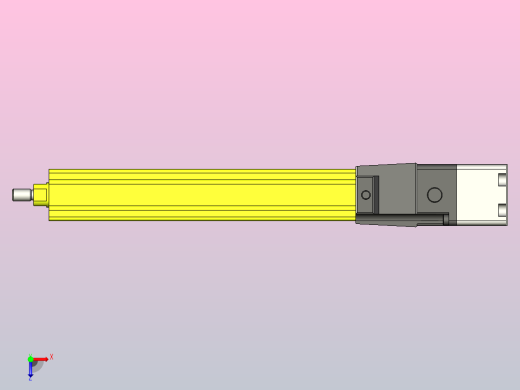 MTC16-200-P#-P-P050WMTC16电动缸 电机折装 本体宽35mm 最大负荷8KG 最大行程300mm俯视缩略图
