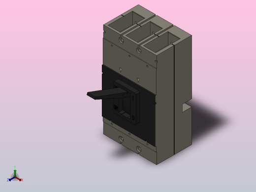 3VL 160-1600A 3极固定式塑料外壳式断路器[VL16003VL8]正等轴测缩略图