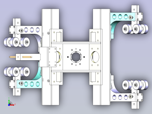 一款装配夹具模型设计前视缩略图