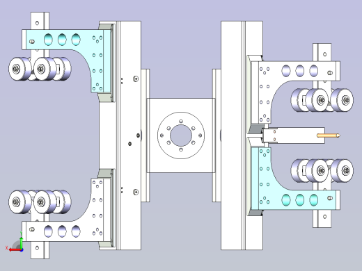 一款装配夹具模型设计后视缩略图