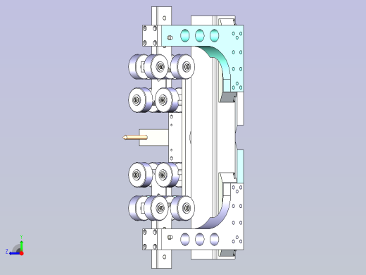 一款装配夹具模型设计右视缩略图