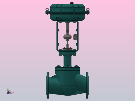RV ZJHP(M)精小型气动薄膜单座（套筒）调节阀（常温型）[RVZJHP-1.6PB]通径150前视缩略图