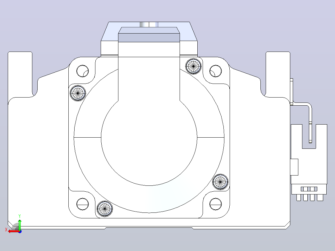 日规模组半封闭丝杆TPA-HNR-105D-1610C-L1100-M-Y-P40-N3后视图