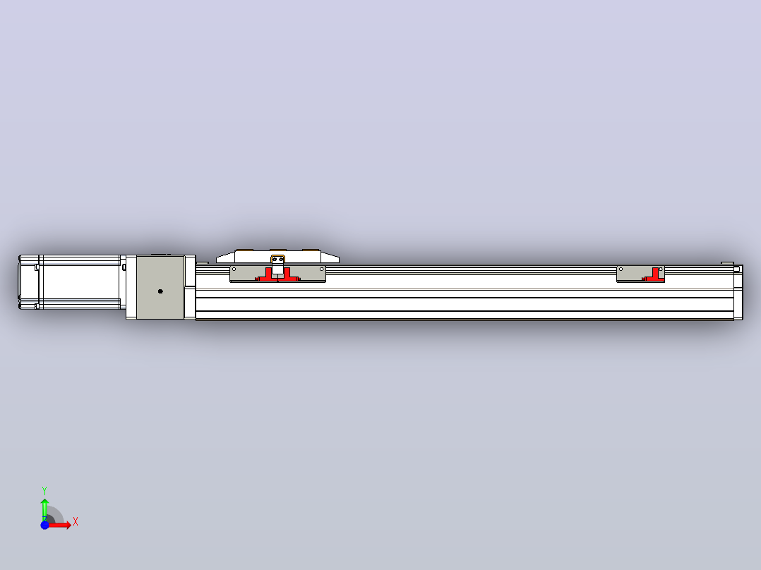 GTH 内嵌式模组 FTH80-PD-P40  TOYO 电缸滑台[FTH80-400-PD-P40]前视图