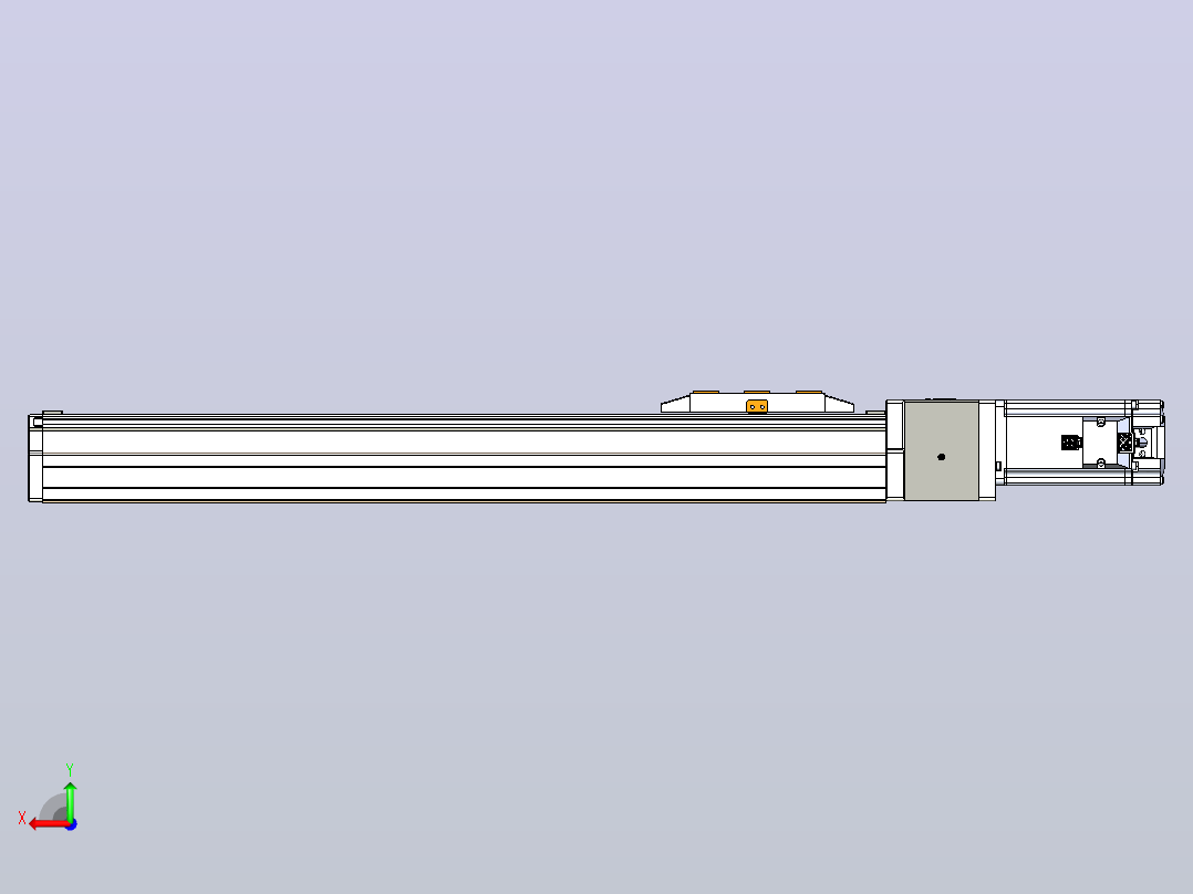 GTH 内嵌式模组 FTH80-PD-P40  TOYO 电缸滑台[FTH80-400-PD-P40]后视图