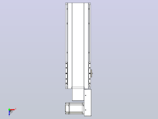 皮带直线轴半封闭可选导轨TPA-HNB-175D-140-L300-MR-C-P75-N3俯视缩略图