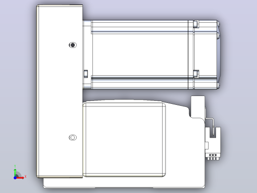 皮带直线轴半封闭可选导轨TPA-HNB-140D-120-L200-LU-C-P40-N3前视缩略图