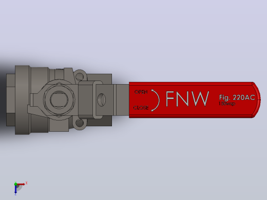 FNW-FNW220ACD二片式内螺纹球阀俯视缩略图