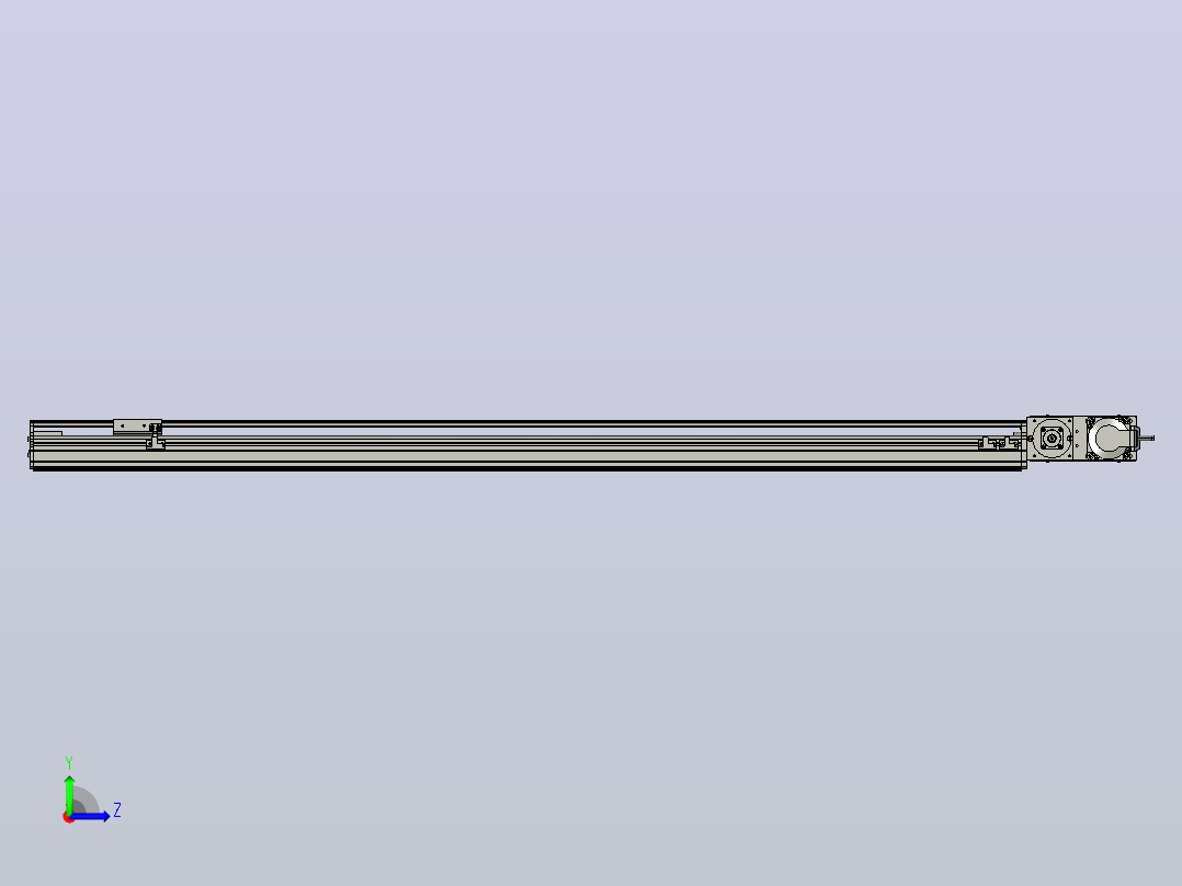 MT75BT半封闭皮带滑台[MT75BT.L80.1200.R.P40.C3]左视图