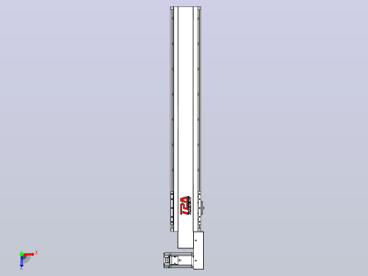 皮带直线轴半封闭可选导轨TPA-HNB-120D-110-L650-MR-C-P40-N3俯视缩略图