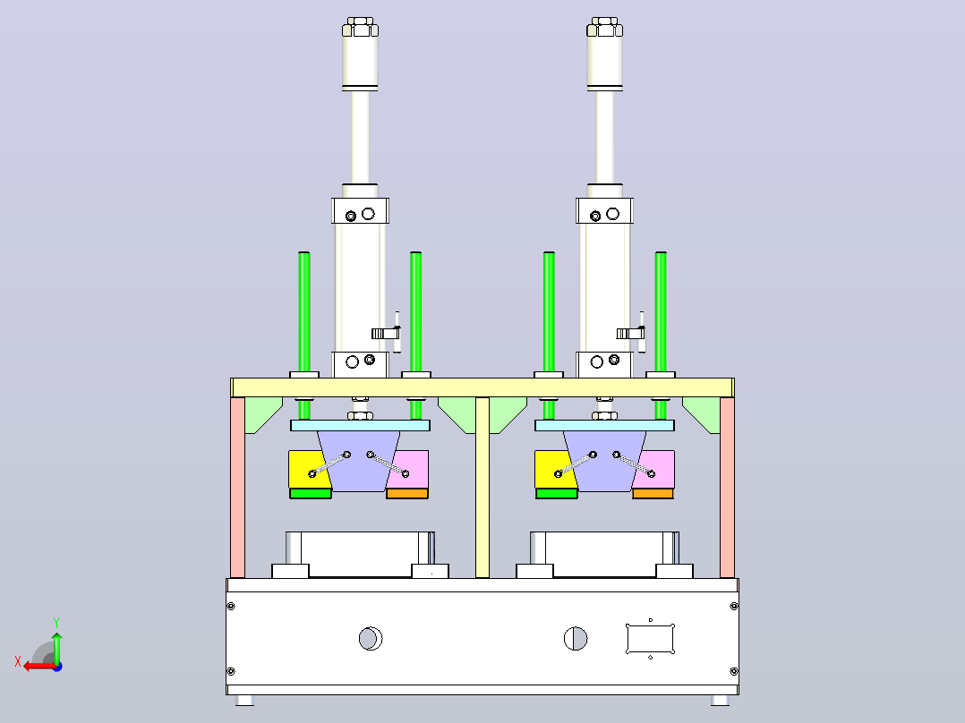 胶壳校正治具3D数模图纸+x_t格式后视图