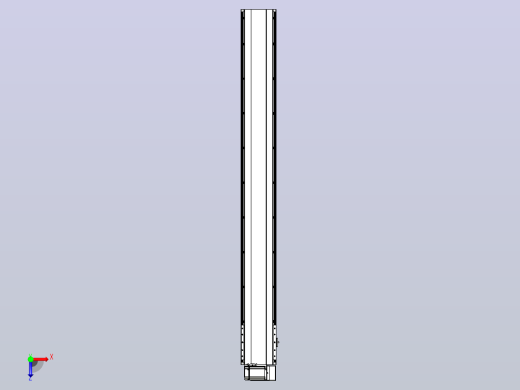 皮带直线轴半封闭可选导轨TPA-HNB-202D-140-L1700-RU-C-P75-N3俯视缩略图