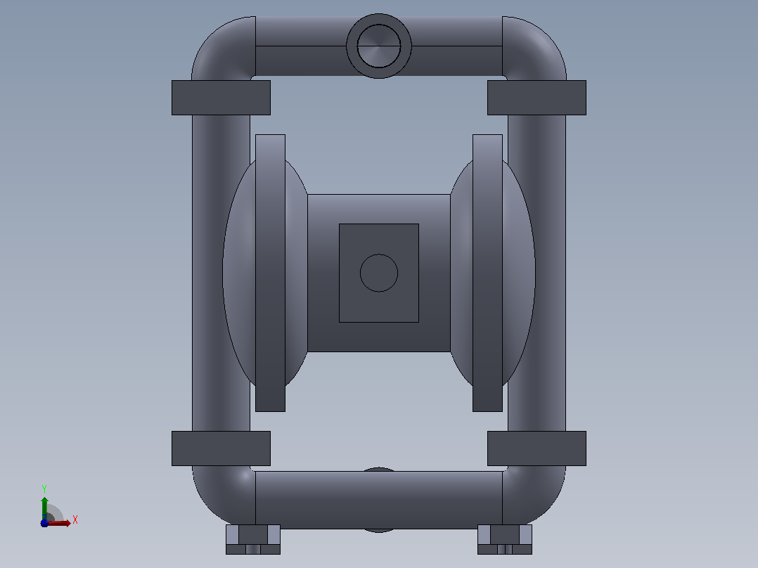 AOOD 泵 3D 模型前视图