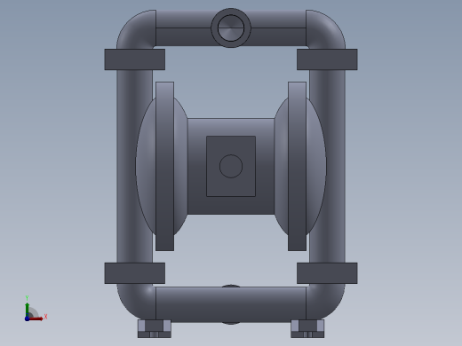 AOOD 泵 3D 模型前视缩略图