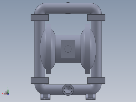 AOOD 泵 3D 模型后视缩略图