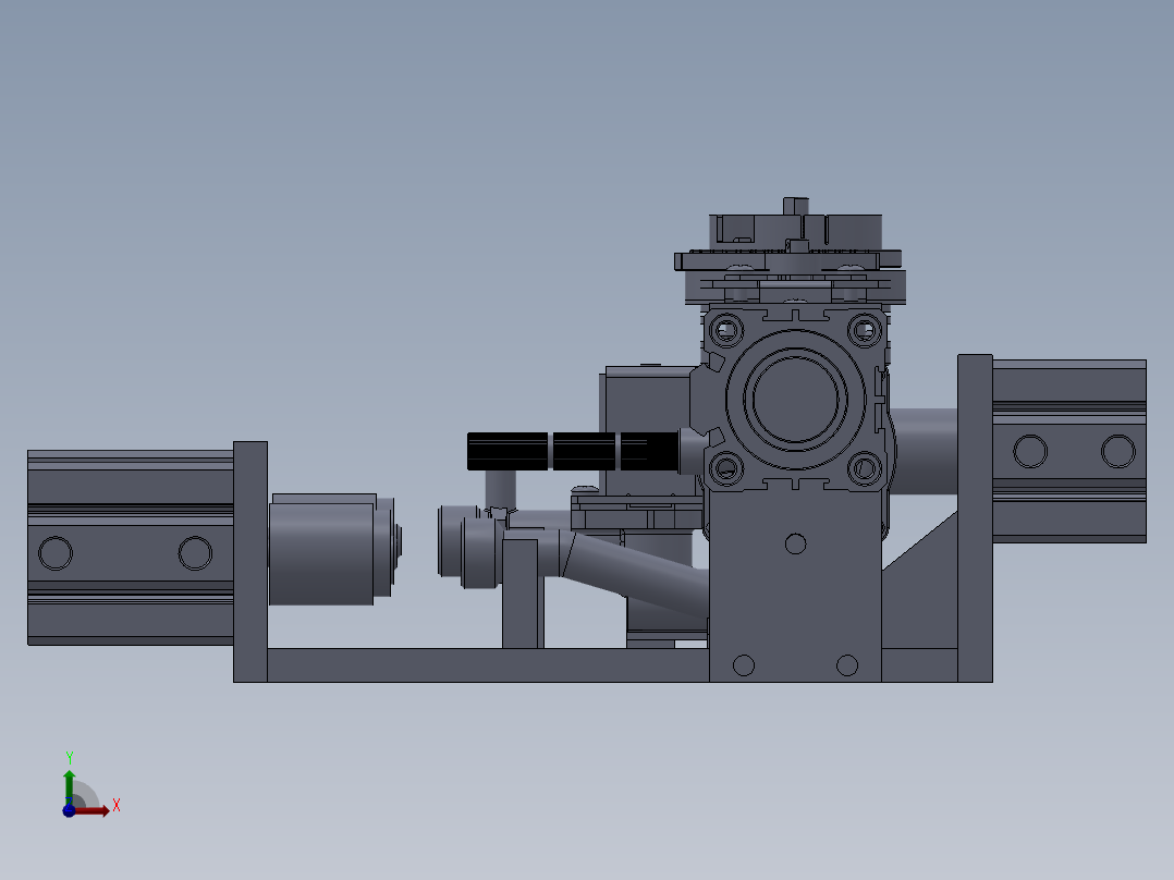 水气阀测漏工装前视图