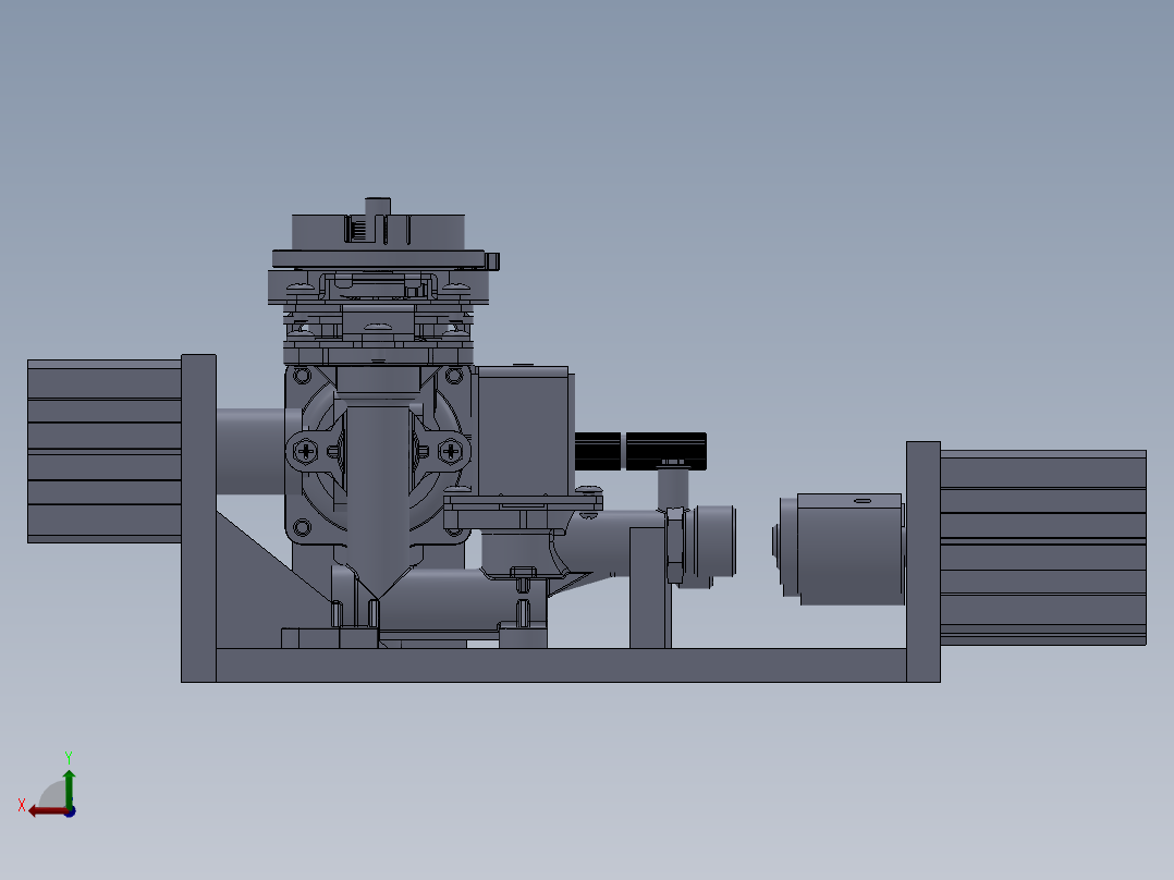 水气阀测漏工装后视图