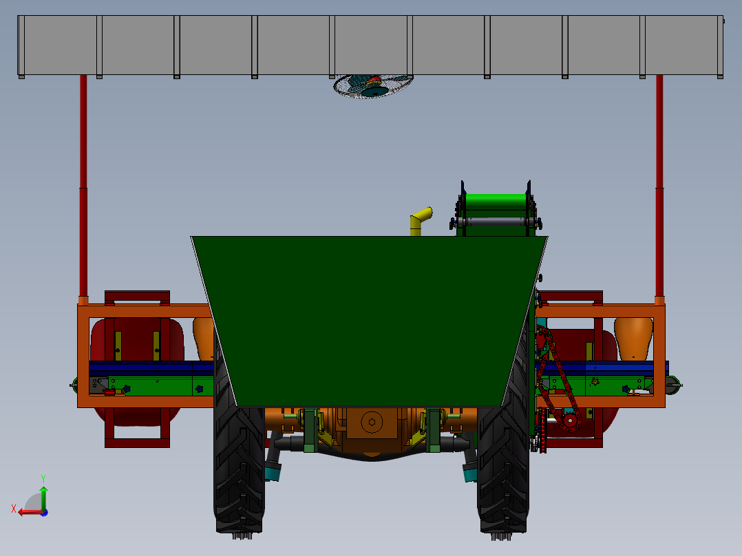 多功能采摘作业平台（含cad）sw12可编辑后视图