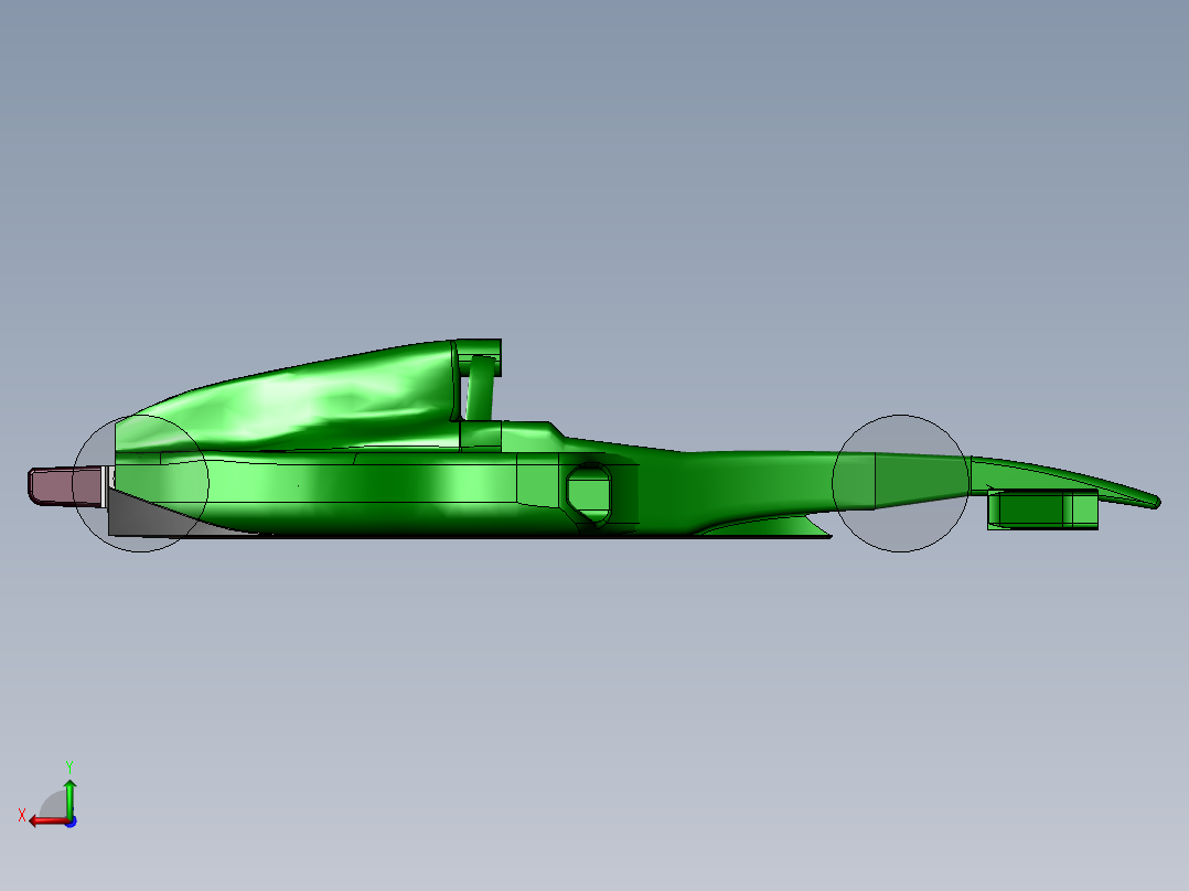 solidworks F1方程式赛车造型设计后视图