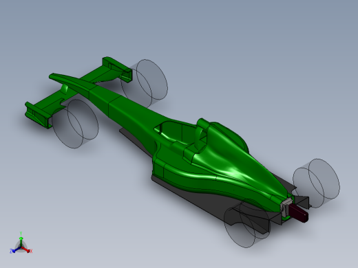 solidworks F1方程式赛车造型设计正等轴测缩略图