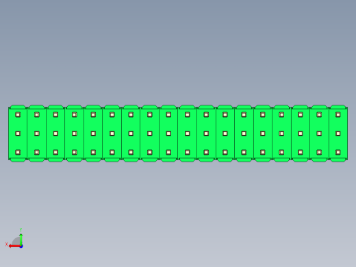彩色公头100mil（2.54mm）系列-DS1021_green_3x18p_100mil_Type19_rev1.0后视缩略图
