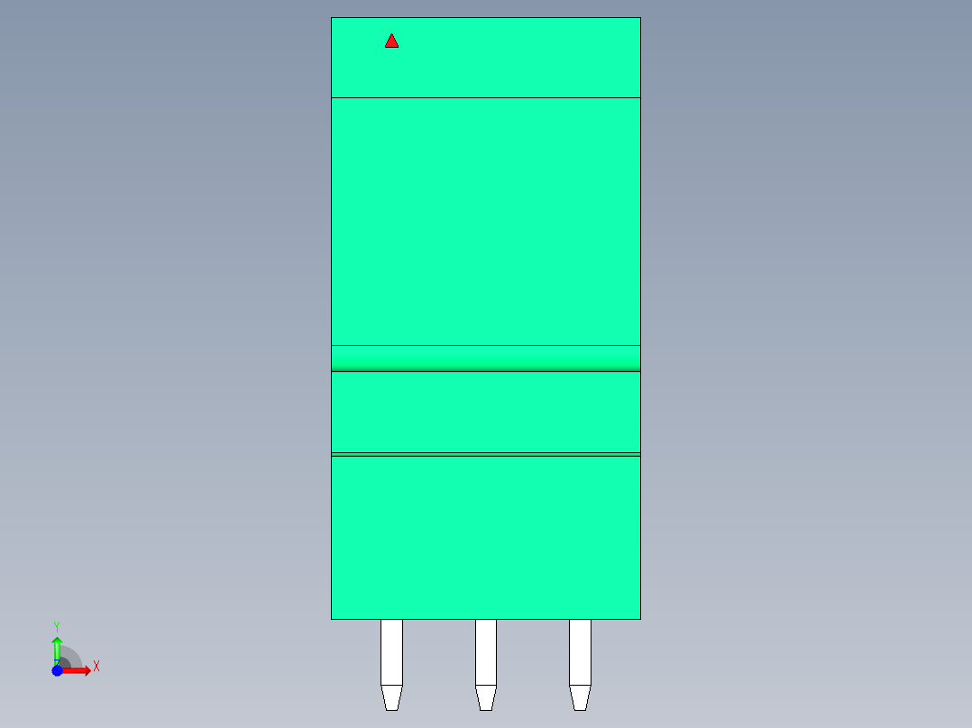 DEGSON 15EDG 系列 3.5mm 插拔式接线端子 FullPack-15EDGVT-3.5-06P-14-00AH前视图