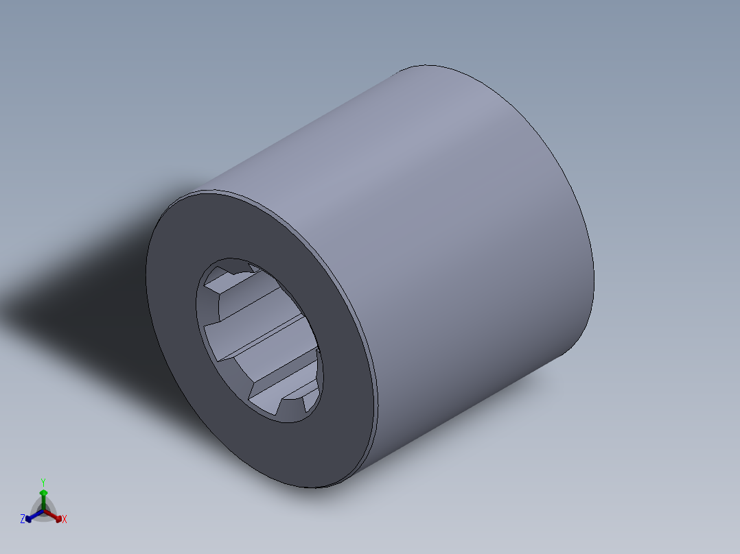 SPL 18x22x42x40 - 6.SLDPRT正等轴测图