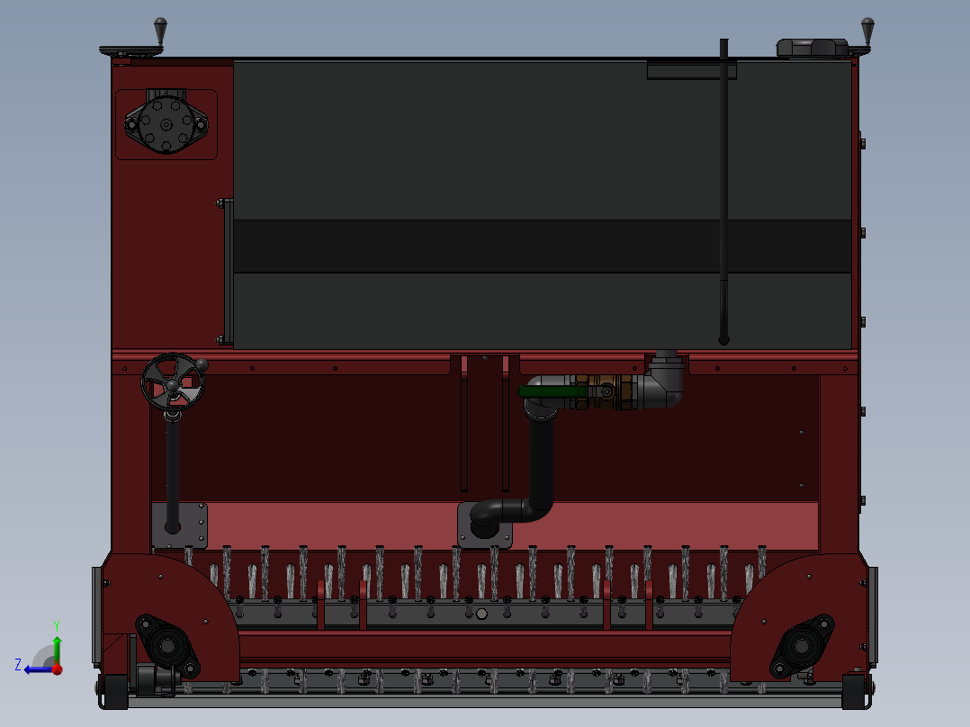159全自动冰棒制作机床右视图