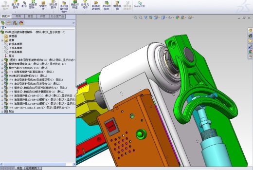 单边引拔单斜臂机械手 非标自动化设备3D图纸3D模型缩略图