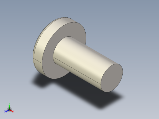 螺丝 M6 十字盘头-M6x13 Screw head.STEP正等轴测缩略图